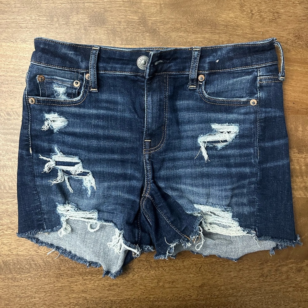 American Eagle Outfitters Dark Blue Jean Shorts